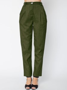 army green office pant